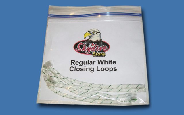 Closing Loops ( White) Five Pack Shop - Skydiving Spare parts