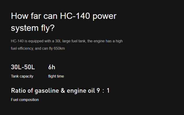 HC-140 Fixed Wing UAV Honeycomb A.T. - Drones Gliders