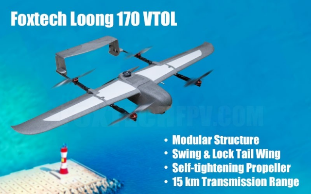 Foxtech Loong 170 VTOL Foxtech - Drones Gliders