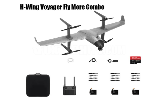 H-Wing Voyager VTOL FPV Flying Wing Foxtech - Drones Gliders