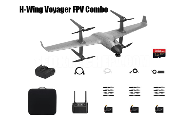 H-Wing Voyager VTOL FPV Flying Wing Foxtech - Drones Gliders