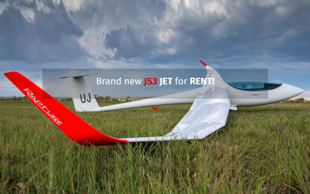 Brand new JS3 JET for RENT! Jonker Sailplanes - Gliders Piston