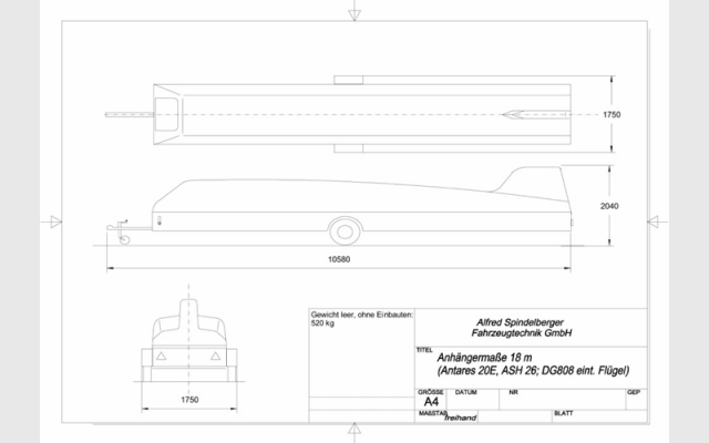 CLUBSTAR glider trailer COBRA - Gliders Accessories