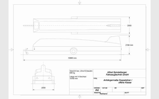 CLUBSTAR glider trailer COBRA - Gliders Accessories