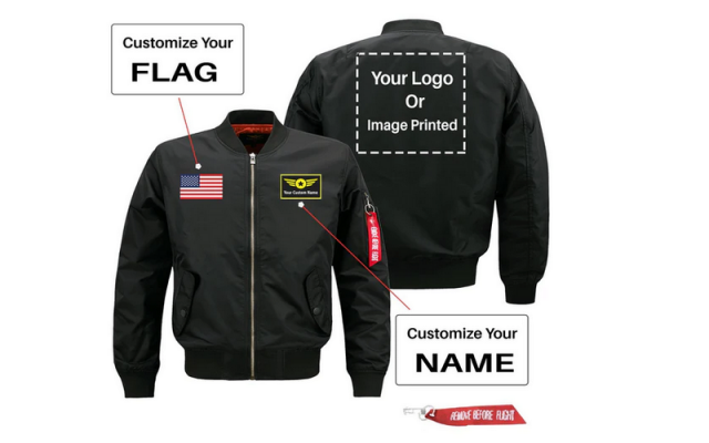 Custom Your Name & Flag & Logo. Designed Pilot Jackets Shop - Gliders Accessories