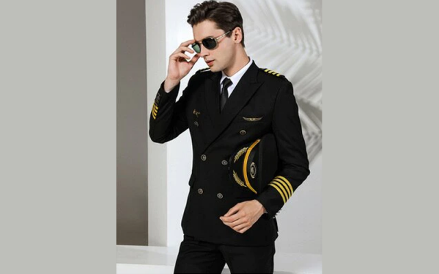 4 Lines Airline Pilot Suit Jackets & Coat with Shoulder Epaulettes Shop - Aircraft Accessories