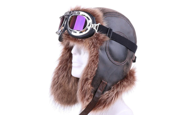 Pilot & Aviator Style Faux Leather Caps Shop - Helicopters Accessories