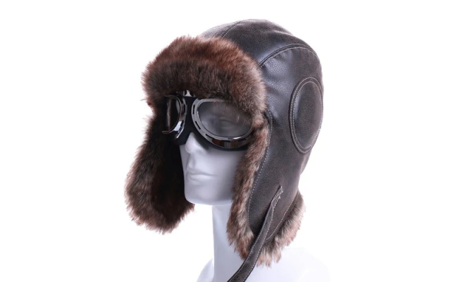 Pilot & Aviator Style Faux Leather Caps Shop - Helicopters Accessories