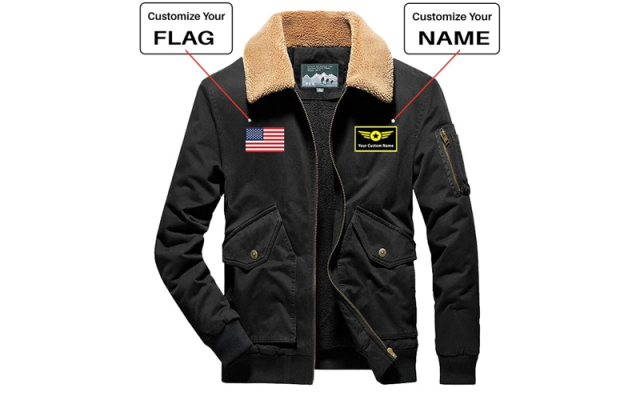 Custom Flag & Name with "Special Badge" Designed Thick B Shop - Helicopters Accessories