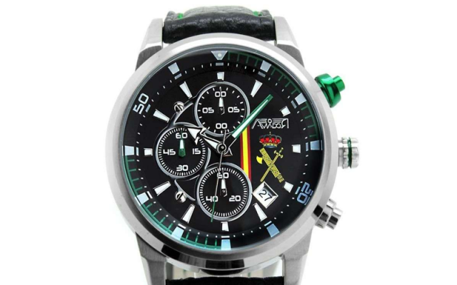 Civil Guard Aviador Watch AV-1060-29- WP With Waterproof Leather Strap AVIADOR - Aircraft Accessories