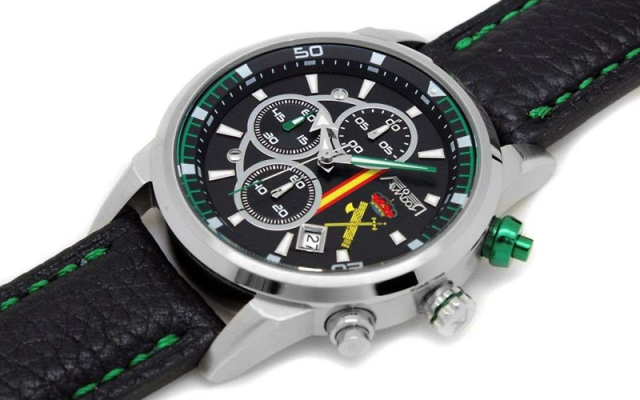 Civil Guard Aviador Watch AV-1060-29- WP With Waterproof Leather Strap AVIADOR - Aircraft Accessories