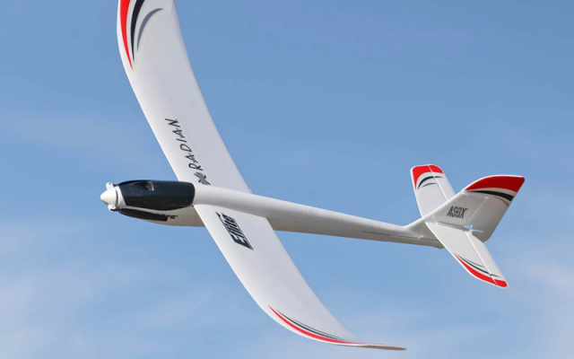 E-Flite UMX Radian RC Glider BNF Basic EFLU2950 Shop - Drones Gliders