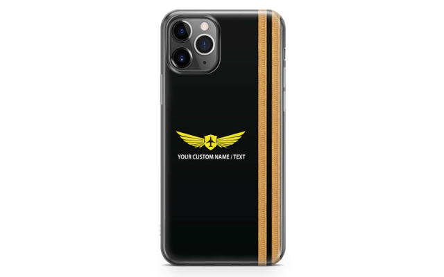 Custom Name + Special "GOLDEN" Epualettes (4,3,2 Lines) iPho Shop - Aircraft Accessories
