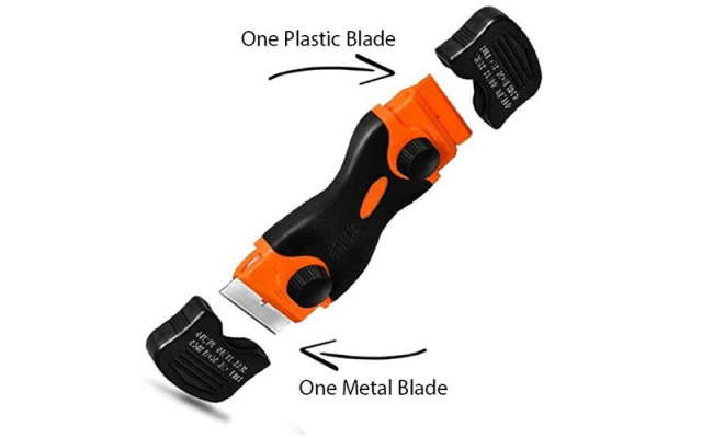 Mini Razor Scraper with Plastic Blade Wings & Wheels - Gliders Accessories