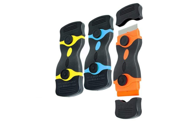 Mini Razor Scraper with Plastic Blade Wings & Wheels - Gliders Accessories