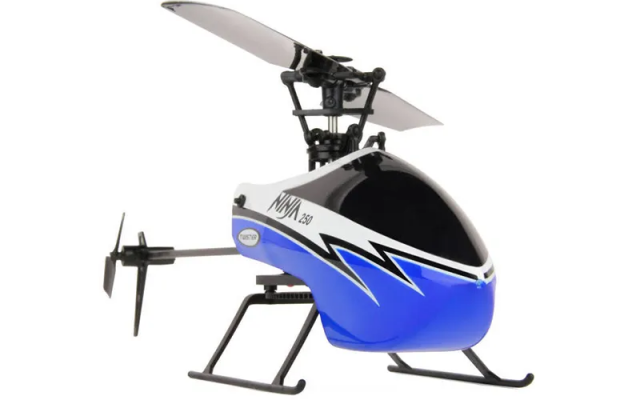 Twister Ninja 250 RTF Beginner RC Helicopter with Stabilisation, Blue Shop - Drones Helicopters