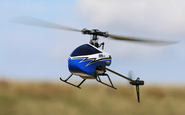 Twister Ninja 250 RTF Beginner RC Helicopter with Stabilisation, Blue Shop - Drones Helicopters