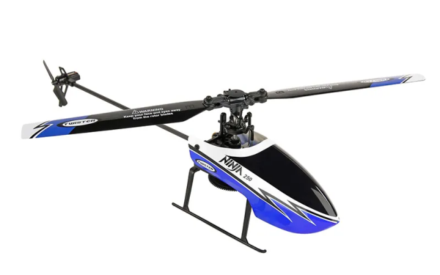 Twister Ninja 250 RTF Beginner RC Helicopter with Stabilisation, Blue Shop - Drones Helicopters