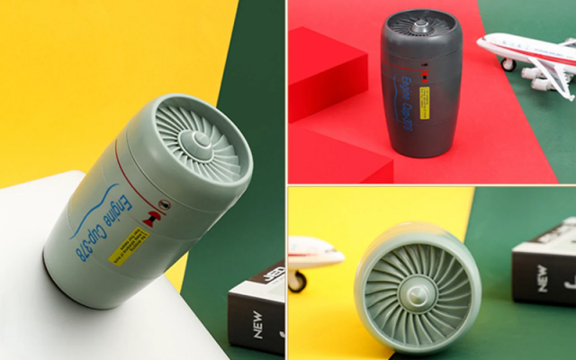 Jet Engine Designed Stainless Steel Travel Mugs Shop - Aircraft Accessories