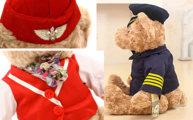 Captain Pilot & Cabin Crew Teddy Bear & Dolls Shop - Aircraft Accessories