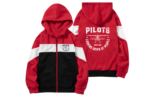 Pilots Looking Down at People Since 1903 Designed Colourful Zipped Hoodies Shop - Aircraft Accessories