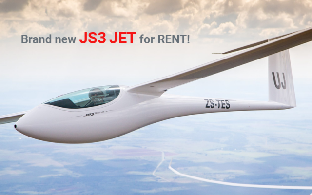 Brand new JS3 JET for RENT! Jonker Sailplanes - Gliders Piston