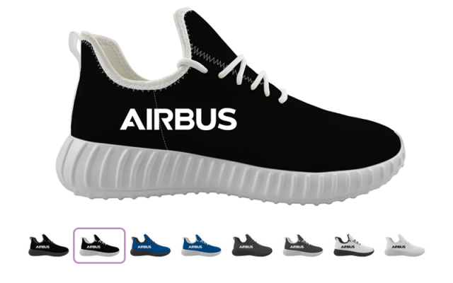 Airbus & Text Designed Sport Sneakers & Shoes Shop - Aircraft Accessories