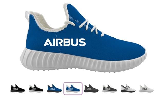 Airbus & Text Designed Sport Sneakers & Shoes Shop - Aircraft Accessories