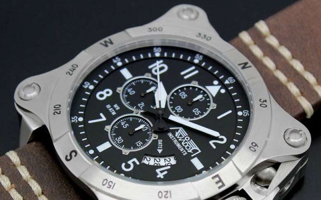 Aviador Watch Instruments AV-1196-PME Steel AVIADOR - Aircraft Accessories