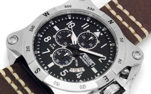Aviador Watch Instruments AV-1196-PME Steel AVIADOR - Aircraft Accessories