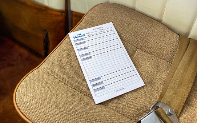 VFR Flight Notes Pad (50 sheets) Shop - Aircraft Accessories