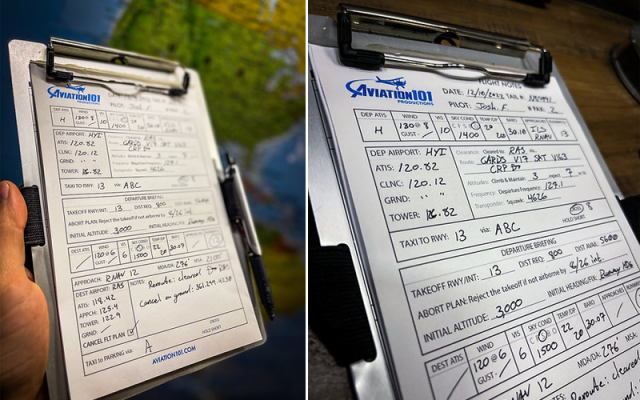 IFR Flight Notes Pad (50 Sheets) Shop - Gliders Accessories